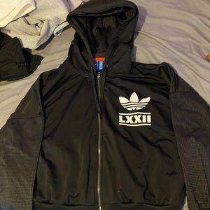 Adidas 3 Stripes mesh zip up